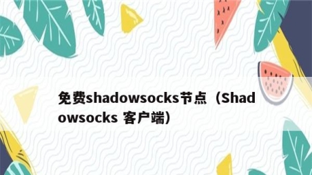 轻松解锁网络自由，Shadowsocks VPN搭建指南