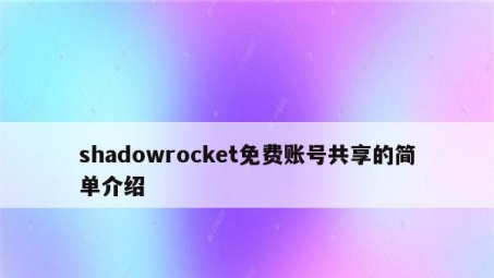 ShadowsRocket VPN，解锁全球网络，突破地域限制的秘密武器