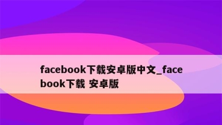 解锁全球网络，安卓用户必看Facebook VPN安全使用指南