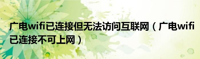 广电WiFi连接VPN故障排查与解决策略,网络连接示意图,广电wifi不能连接VPN,VPN的,VPN访问境外,第1张